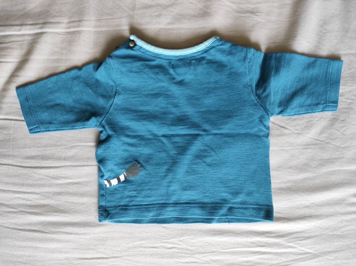 Tee-shirt zèbre manches longues, 3 mois - photo numéro 2
