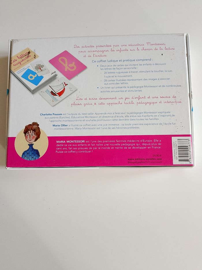 Les lettres rugueuses les coffrets Montessori Eyrolles complet - photo numéro 2