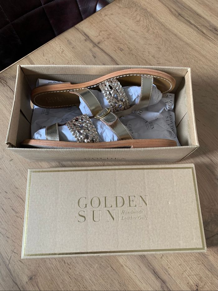 Mules dorées Golden Sun pointure 40 - photo numéro 3