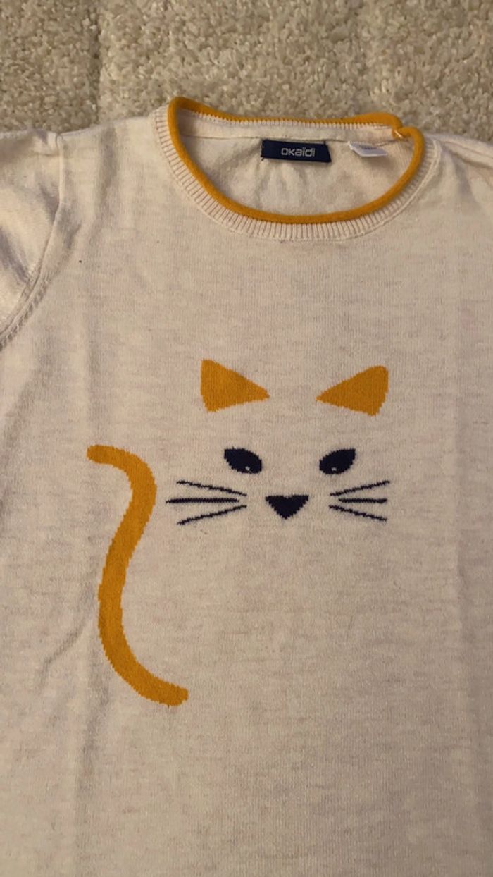Pull okaidi chat taille 12 ans - photo numéro 2