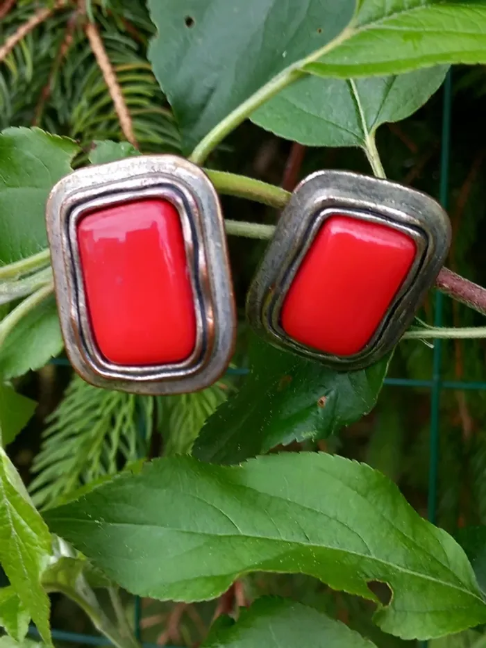 Boucles d'oreilles vintage à clip - photo numéro 3