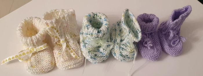 Chaussons nouveau né - photo numéro 3