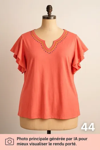 Blouse manches courtes Atlas for women T44