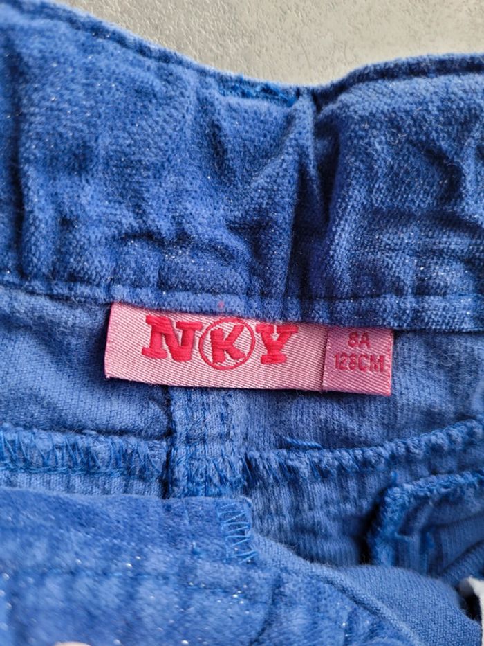 Short en velours bleu - photo numéro 3
