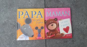 Lot de 2 livres : une maman et un papa