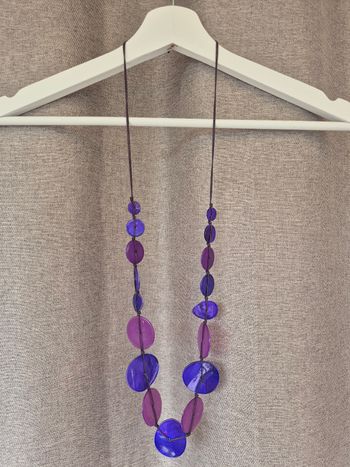 Collier Sautoir Violet