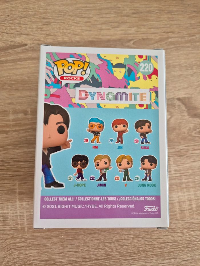 Figurine Funko Pop Rocks BTS 220 Suga - photo numéro 2