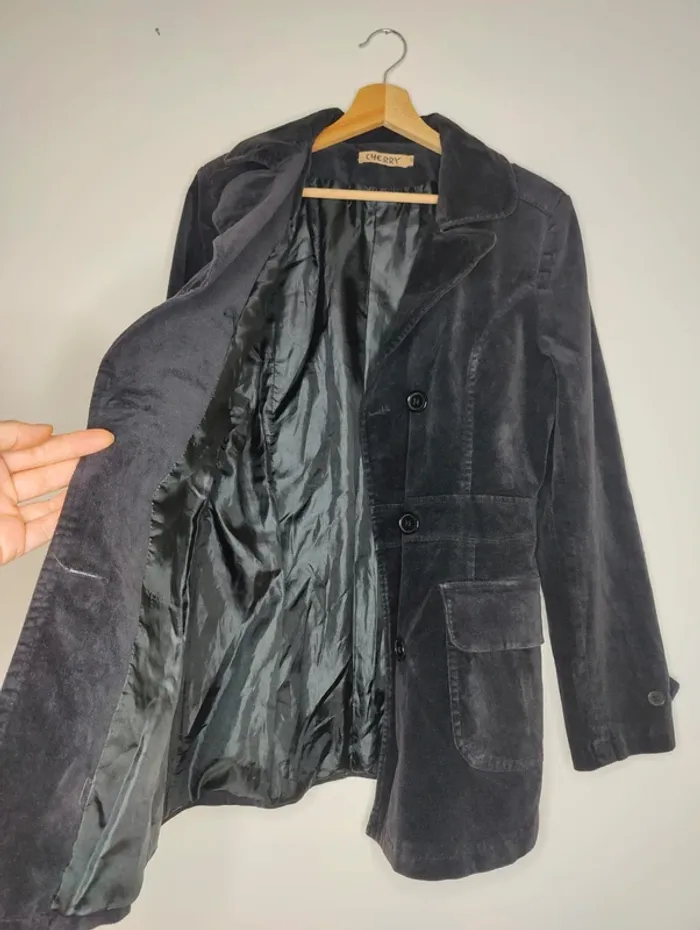 Veste caban en velours lisse Cherry T.42 - photo numéro 8