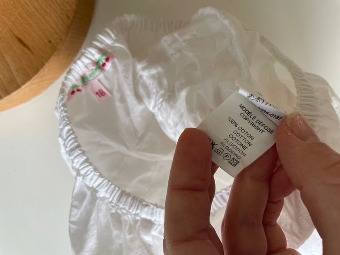 Short blanc bébé bonpoint - photo numéro 4