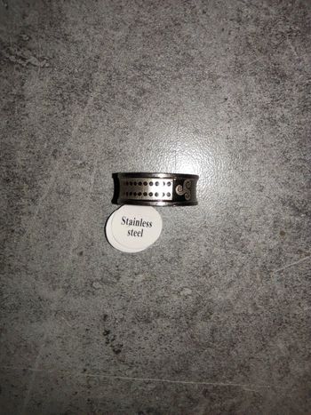 Bague métal argenté tryskell Bretagne