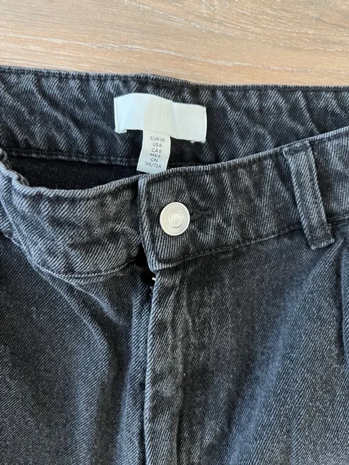 Pantalon Jean wide leg H&M taille 38 - photo numéro 3