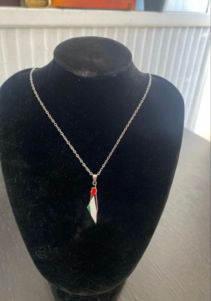 Collier palestine en acier inoxydable 🥰 - photo numéro 5