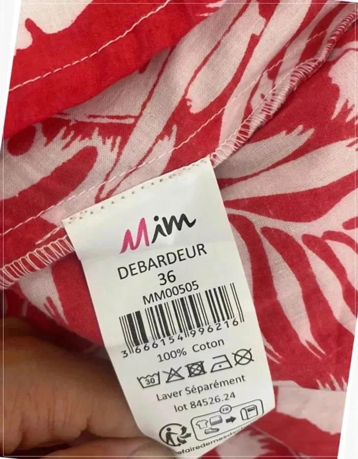 Top volant floral rouge et blanc Mim - photo numéro 8