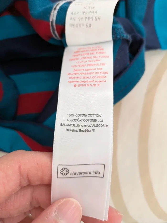 Sous-pull Col Roulé DPAM - 6 Mois (68 cm) - Rayé & Motif Boxing - photo numéro 4