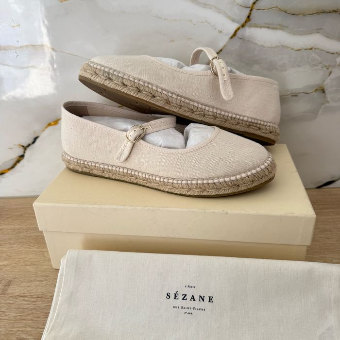 Paire d’espadrilles Sézane Mariana lin. Pointure 39. Neuve.
