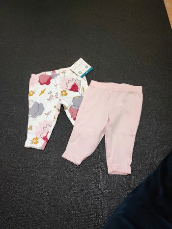 Lot de deux leggings fille