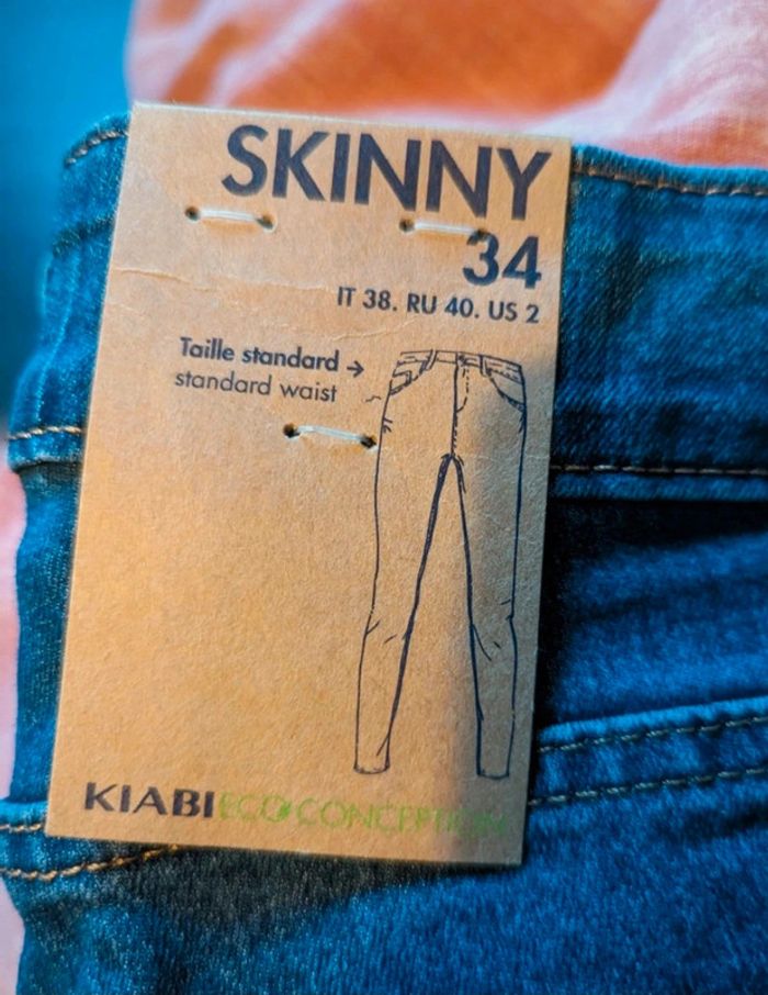 Magnifique Jean skinny taille 34 Kiabi neuf avec étiquette - photo numéro 4