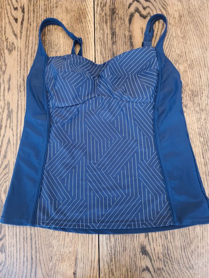 Haut de Tankini Nickey Nobel bleu/blanc fr 46 - photo numéro 4