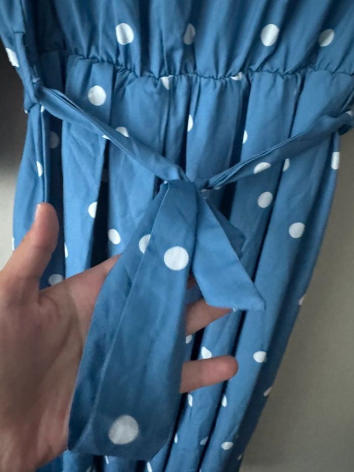 👗Magnifique bleue robe à pois- taille M - neuf sans étiquette - Simplee- été - photo numéro 5