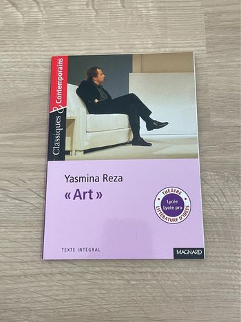Livre Art de Yasmina Reza