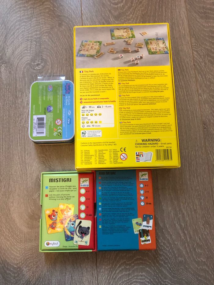 Lot de 3 jeux de cartes dont 2 Djeco et de plateau Haba Complet - photo numéro 2