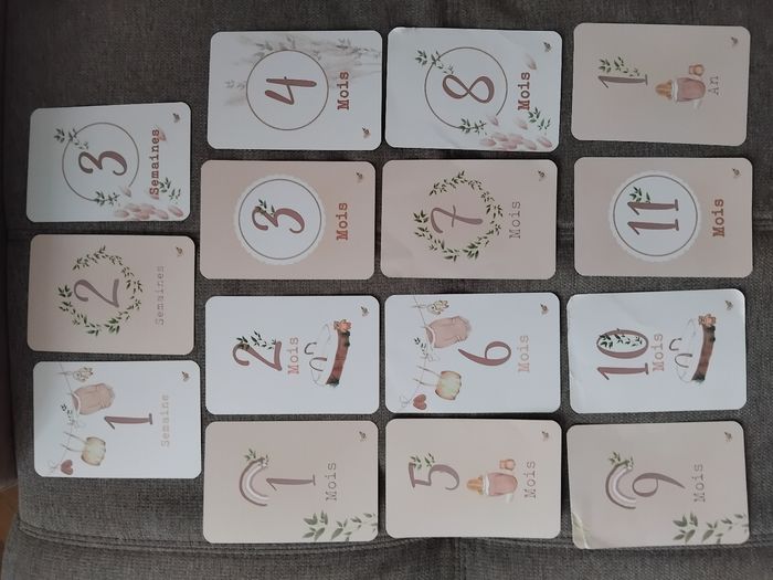 Cartes étapes bebe