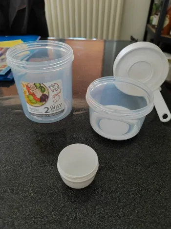 Bol a encas double compartiment