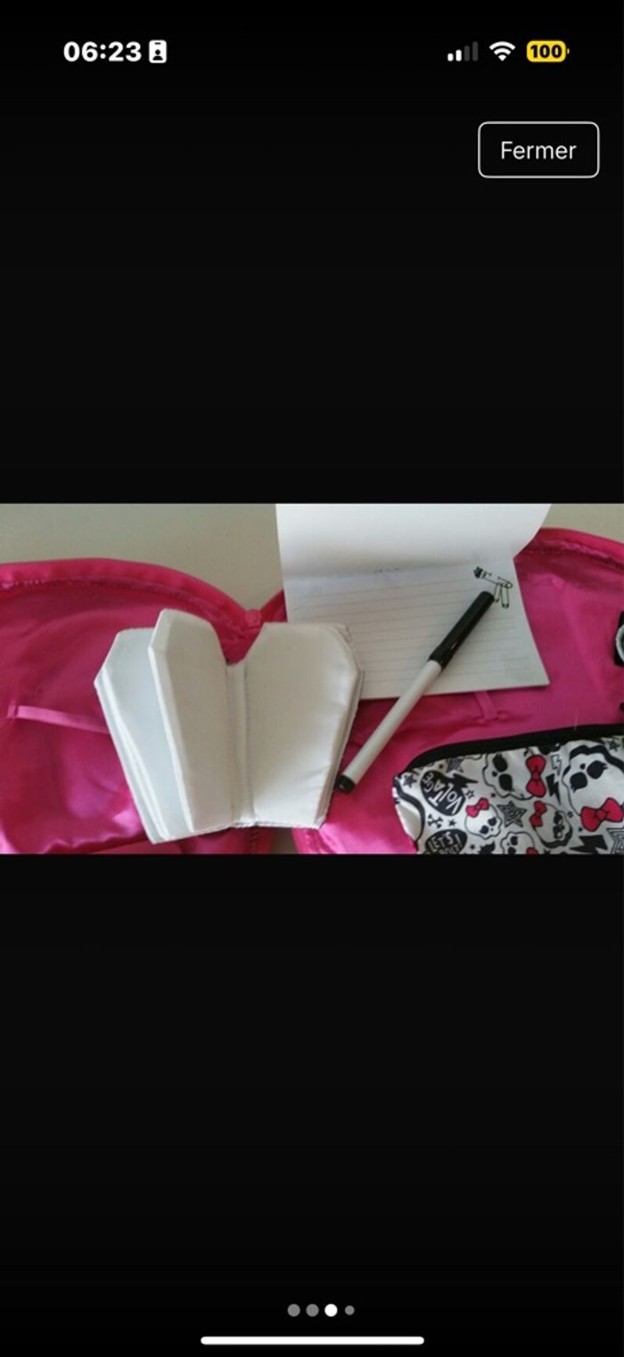 Coussin secret Monster High 1ère génération avec accessoires - photo numéro 4