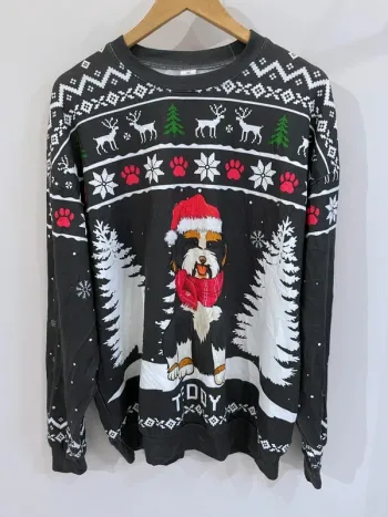 Sweater Dog Christmas Mens XL