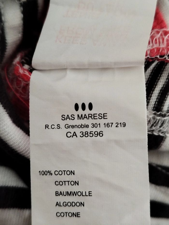 Combishort à rayures multicolores Marèse taille 6 mois - photo numéro 4