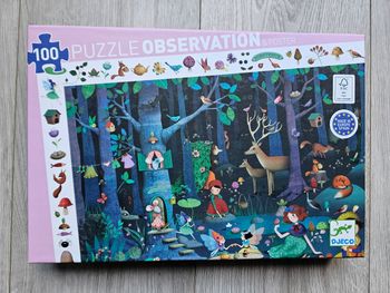 Puzzle d'observation forêt enchantée 100 pieces