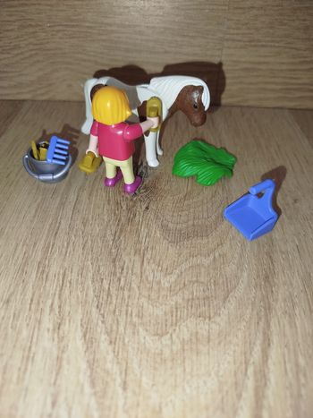 Fille avec son poney Playmobil