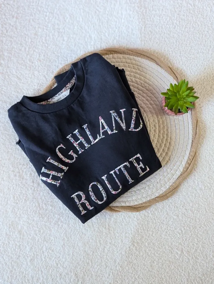 🌿 Sweat Highland Route Mango – 11/12 ans