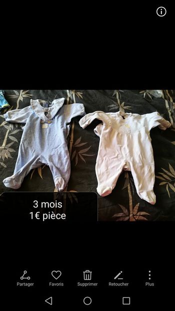 Lot pijama 3 mois
