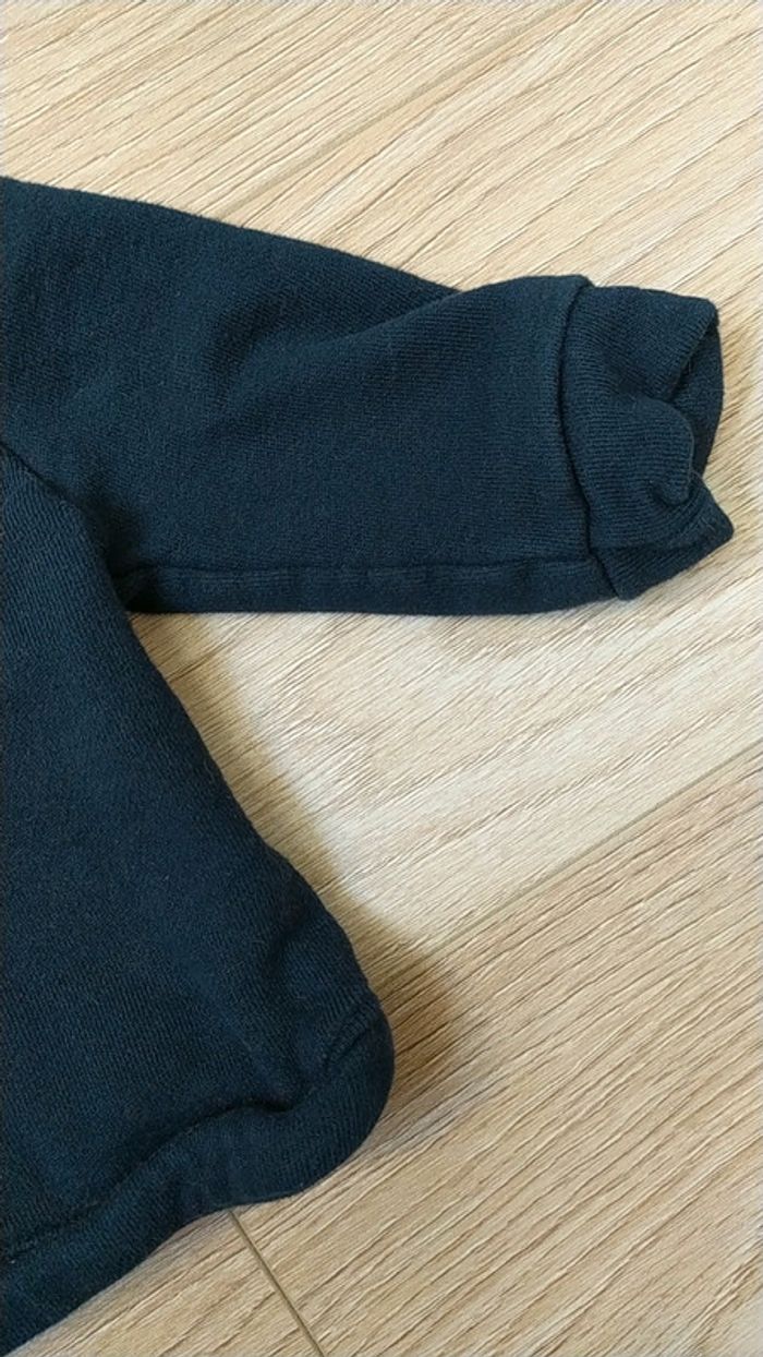 Sweat bleu kiabi bonjour coeur 6 mois - photo numéro 4