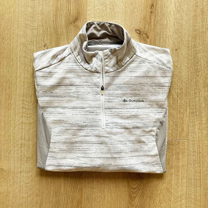 Quechua Sportwear Haut Pullover Chaud (Warm Pull) Blanc Montagne Femme Exclusive (Taille L)