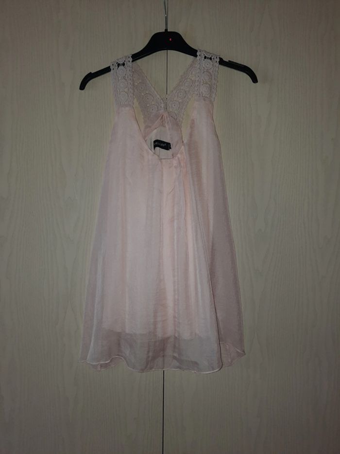 Blouse rose clair taille S