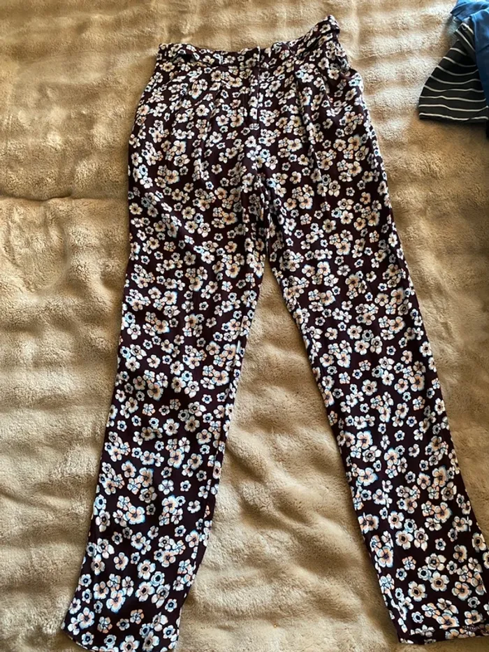 Pantalon fluide à fleurs - photo numéro 2