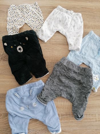lot x6 pantalons 1 mois