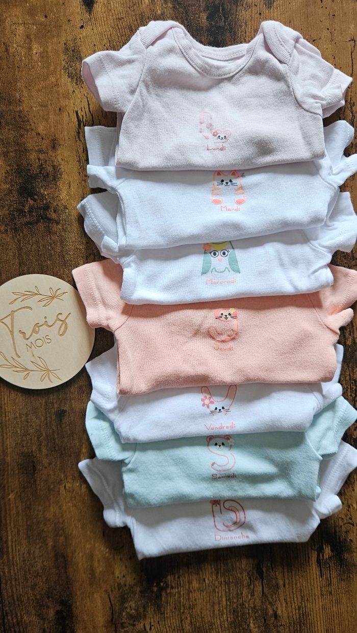 Lot de bodies bébé fille
