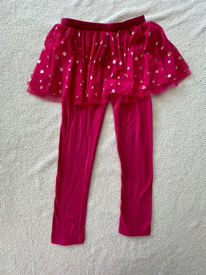 Legging rose avec jupe en tulle fille 110-116 cm (5-6 ans)