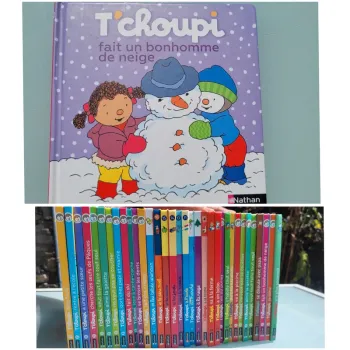 Livre T'choupi, l'ami des petits, tome 12 : T'choupi fait un bonhomme de neige