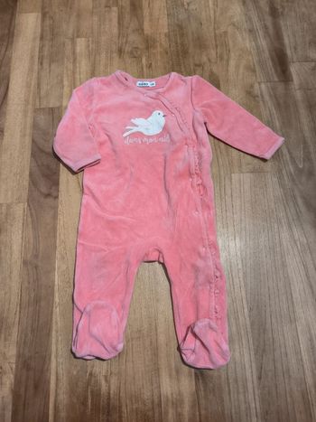 Pyjama rose corail Gémo 12mois