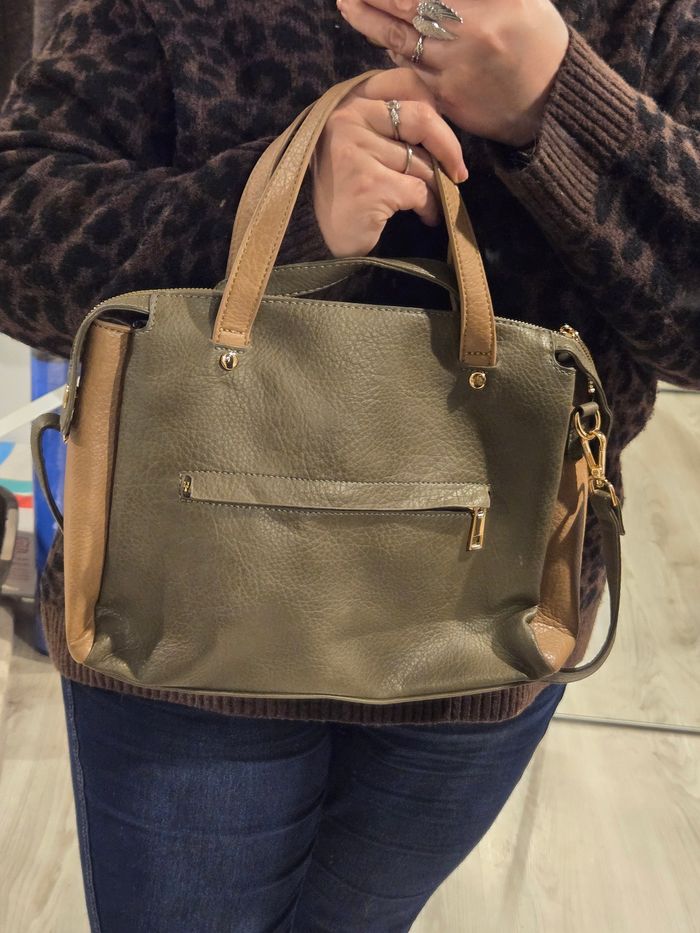 Sac bicolore à bandoulière Gémo - photo numéro 7