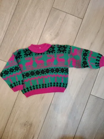 Pull de Noël vintage renne
