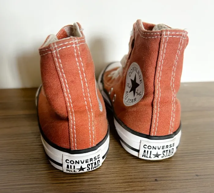 Converse montantes en tissu marron cognac taille 29 - photo numéro 6