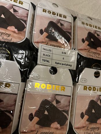 Lot 6 leggins Rodier Paris neuf intérieur fourré idéal pour l’hiver.