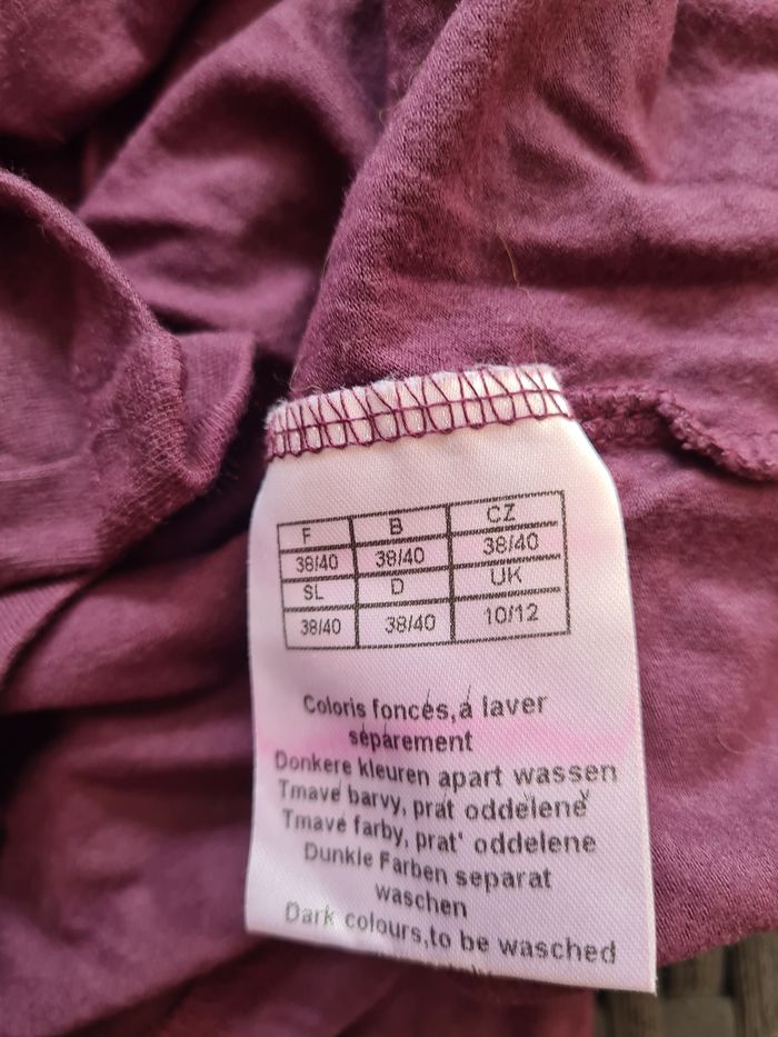 Sous pull. Blancheporte. Taille  38/40. Longueur 51 cm. Prune - photo numéro 3