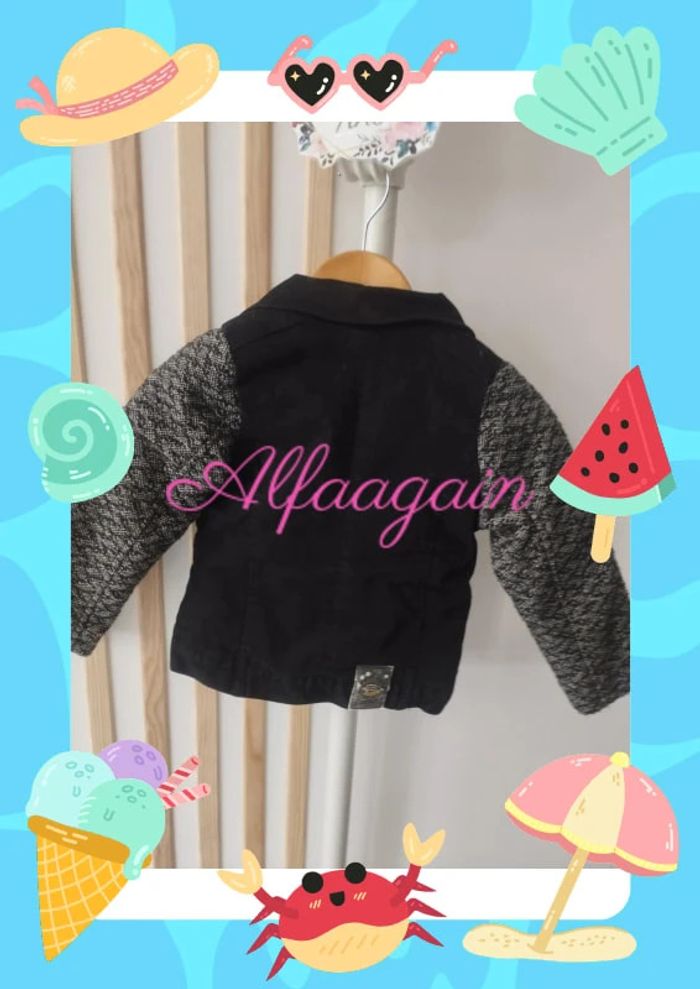 Manteau perfecto catimini noir 3ans gris perle - photo numéro 6