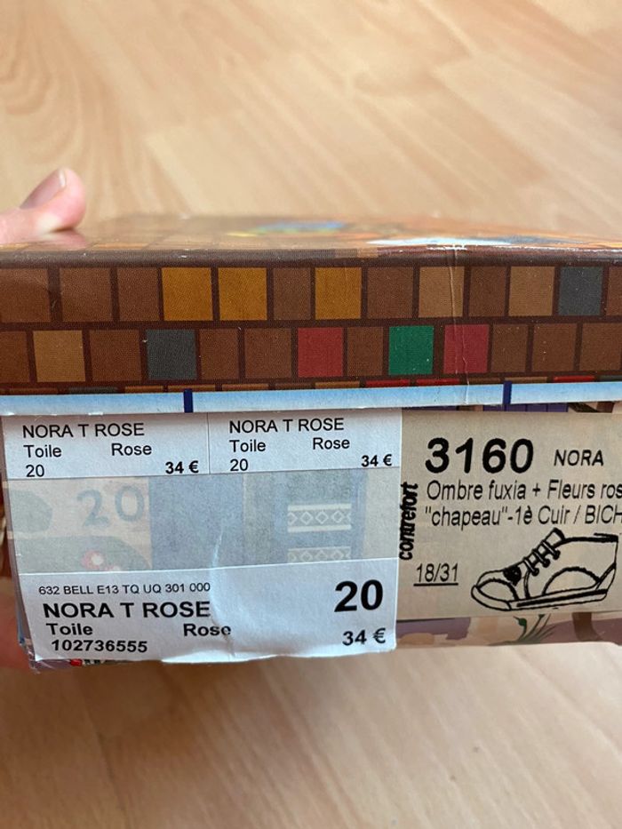 Jolie paire de chaussons roses Bellamy T. 20 fille - photo numéro 8